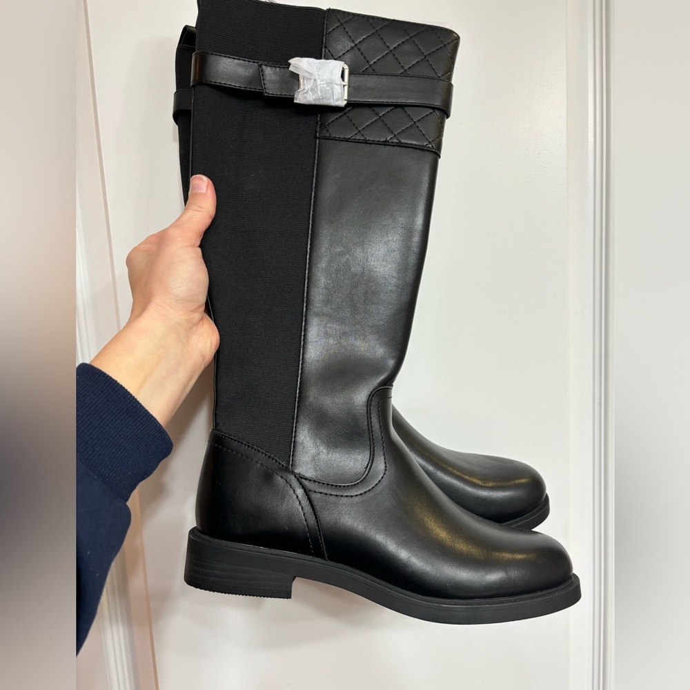 Tall black boots